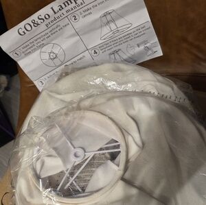 2 New 2 GO&So Lamp Shade in Cream